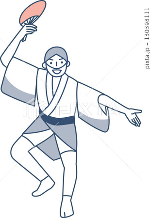 阿波踊りの男踊り 阿波踊りの男踊り 130398111