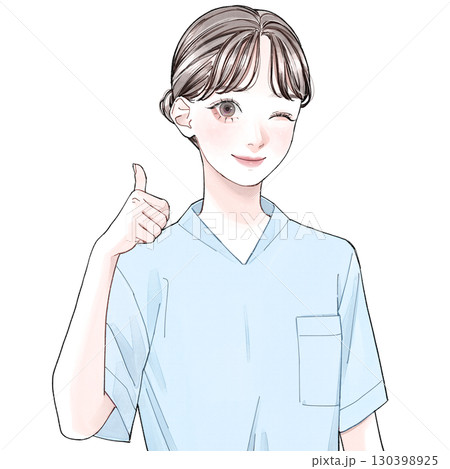 看護師(水色)_GOOD 130398925