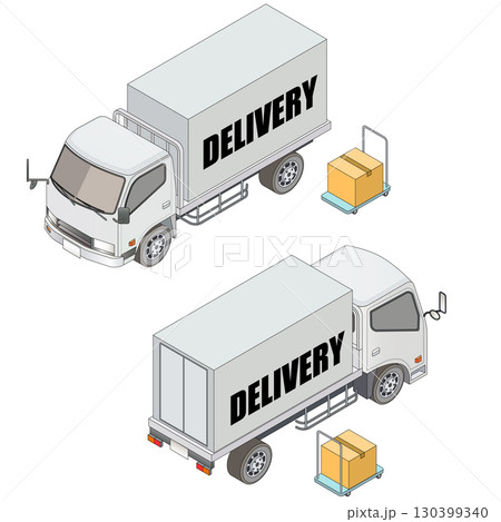 トラックと荷物セット トラックと荷物セット 130399340