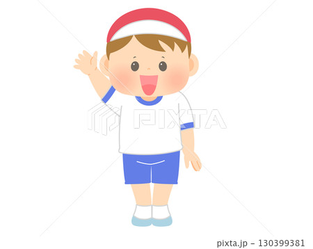 運動会_選手宣誓_女の子 130399381