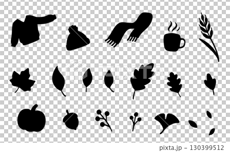秋季剪影素材集 秋季剪影素材集 130399512