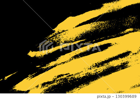 Yellow Grunge Brush Strokes on Black Background Yellow Grunge Brush Strokes on Black Background 130399689