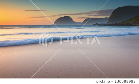 The sea view at the moment is amazing with a beautiful sky. 130399985