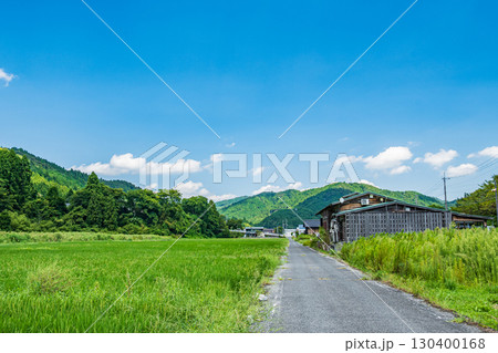 高島市朽木の田園風景　滋賀県 130400168