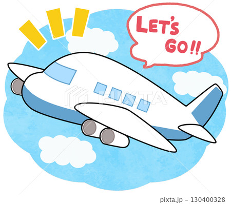 飛行機のイラスト 130400328