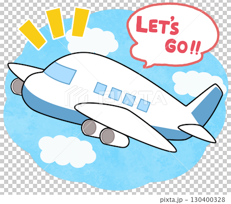 一架飛機的插圖 130400328