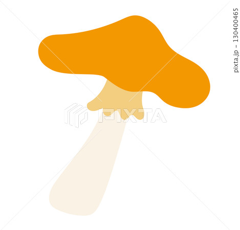 黄色いキノコのベクターイラスト 130400465