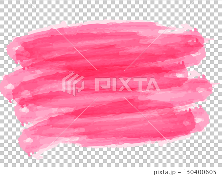 水彩風のピンク色のブラシストローク背景｜ピンク,水彩,ブラシ,背景 130400605