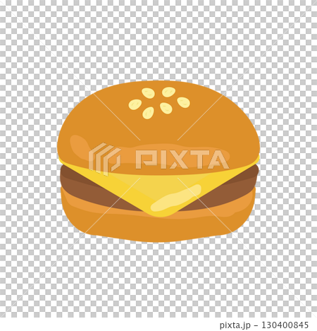 ハンバーガー　イラスト 130400845