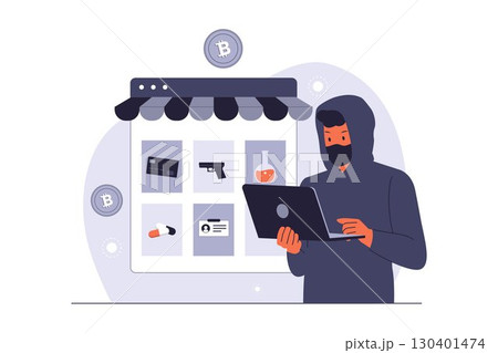 Darknet Markets and Cybercrime Illustration 130401474