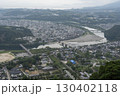 岩国城から見た岩国の町 130402118