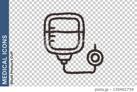 血圧計のシンプルな医療アイコン 130402739