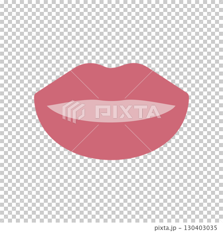 簡單的嘴唇圖示插圖 130403035