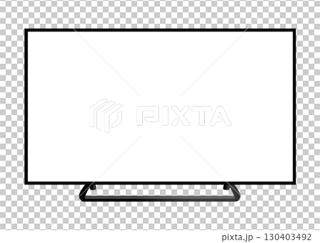 水平數位看板和顯示器的插圖 130403492