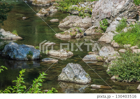 高島市朽木地区を流れる清流　北川　滋賀県 130403516
