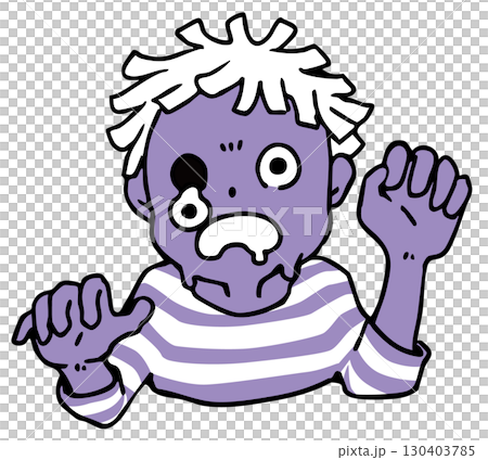 萬聖節殭屍半身像_單色 130403785