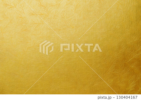 金箔を貼った和紙のイメージ、背景素材 130404167
