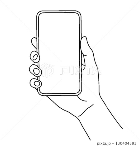 スマホを持つ手 130404593