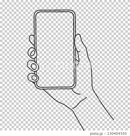 スマホを持つ手 130404593