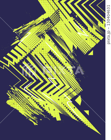 Abstract and Grunge Sport Background with Brush Strokes and Halftone Style for Sport Poster or Banner Design 130404631