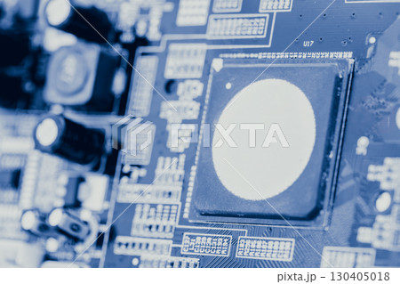 Computer Chip, Chip War Concept. closeup computer ship micro controller for digital technology. 130405018