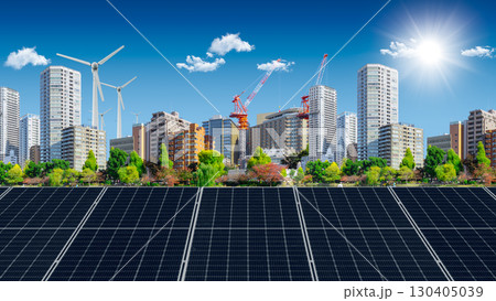 Green energy for modern city, Metro eco power source clean energy supply production for future 130405039
