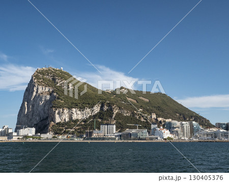 Gibraltar as seen from La Linea de la Concepcion in Spain 130405376