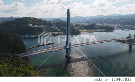 島根県浜田市浜田漁港【浜田マリン大橋】撮影2025年8月_ドローン空撮_HAMARIN_No11 島根県浜田市浜田漁港【浜田マリン大橋】撮影2025年8月_ドローン空撮_HAMARIN_No11 130405832