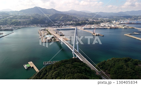 島根県浜田市浜田漁港【浜田マリン大橋】撮影2025年8月_ドローン空撮_HAMARIN_No13 島根県浜田市浜田漁港【浜田マリン大橋】撮影2025年8月_ドローン空撮_HAMARIN_No13 130405834