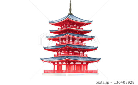 Traditional Chinese temple architecture isolated on white background. Traditional Chinese temple architecture isolated on white background. 130405929
