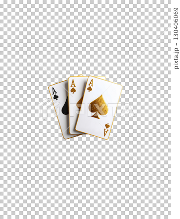 Poker cards and winning chips, including the Ace of Spades, on a white background. Poker cards and winning chips, including the Ace of Spades, on a white background. 130406069
