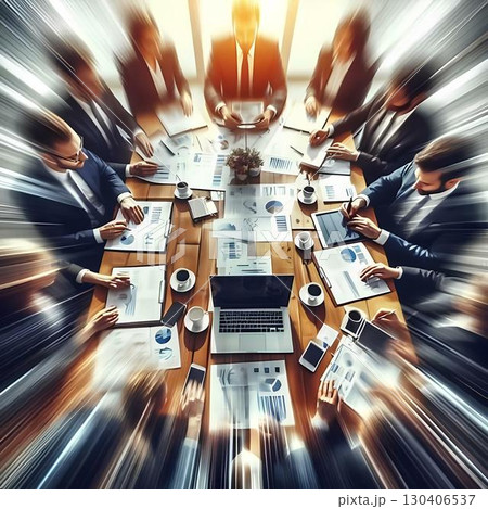 representation of an office meeting 130406537