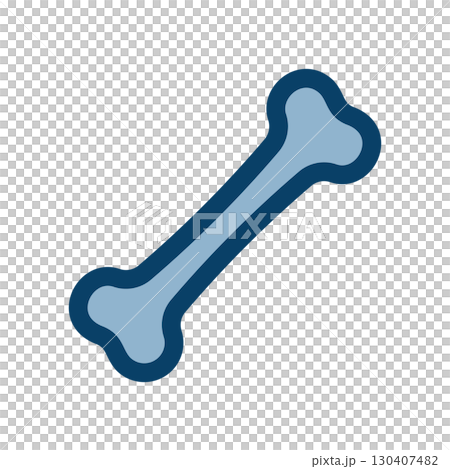 Simple bone icon illustration Simple bone icon illustration 130407482