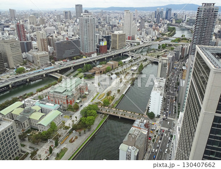 大阪市北区 中之島公園 俯瞰 大阪市北区 中之島公園 俯瞰 130407662