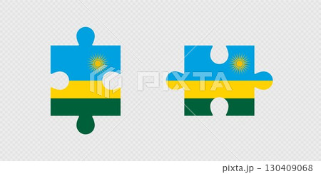 Puzzle Pieces with Rwanda Flag. Puzzle Pieces with Rwanda Flag. 130409068