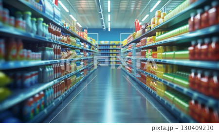 Smart shelves, IoTenabled inventory management, 3D illustration, advanced retail concept, copy space for text, sharp focus and clear light , high clarity , super detail 130409210