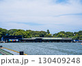 晴れの青空と三国競艇場イメージ｜ボートレース場イメージ｜福井県堺市 130409248