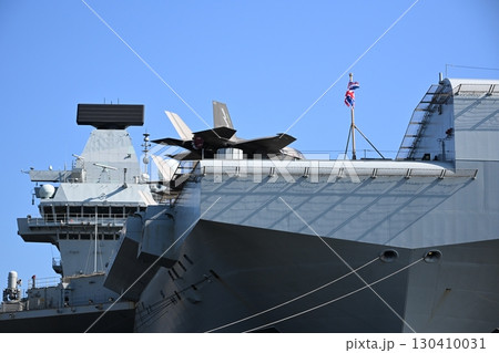 イギリス海軍空母 プリンス・オブ・ウェールズ艦上の艦載機(F-35B) イギリス海軍空母 プリンス・オブ・ウェールズ艦上の艦載機(F-35B) 130410031