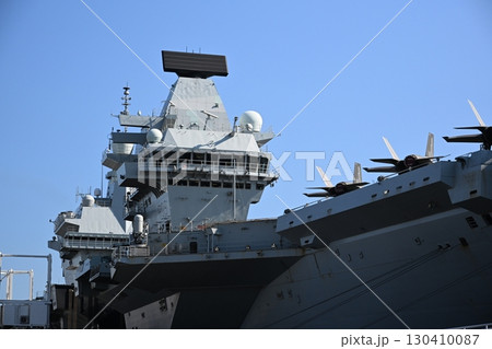 イギリス海軍空母　プリンス･オブ･ウェールズの艦橋 130410087