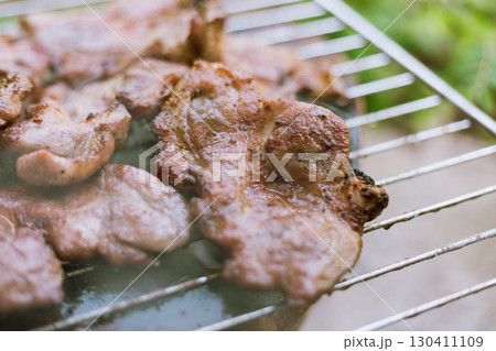 Close up pork cooked Close up pork cooked 130411109