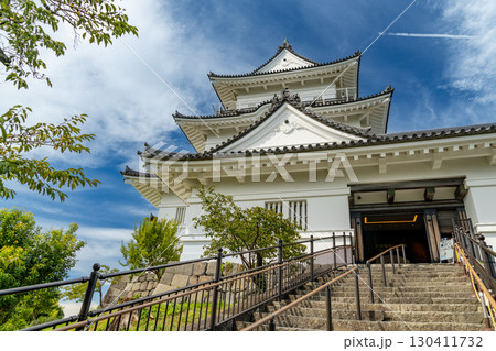 下から見上げた小田原城 130411732