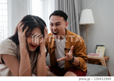 Emotional Distress A Heated Argument Between Two Individuals During Conflict 130412999