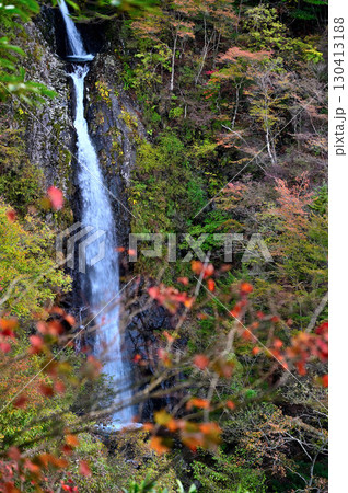 天子山地の毛無山 毛無山ルート 不動の滝見晴台から眺める紅葉纏う不動ノ滝 天子山地の毛無山 毛無山ルート 不動の滝見晴台から眺める紅葉纏う不動ノ滝 130413188