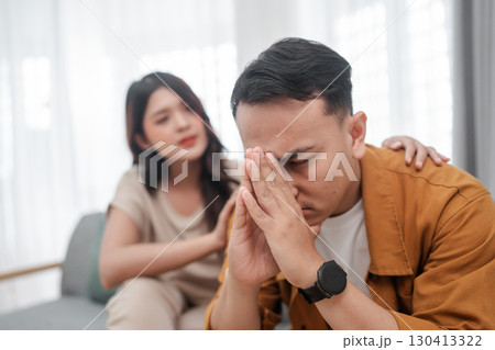 Emotional Support A Couple Navigating Through Tough Times Together in Life Emotional Support A Couple Navigating Through Tough Times Together in Life 130413322