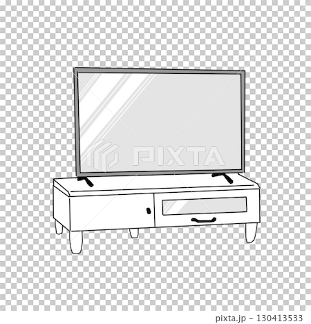 simple tv illustration simple tv illustration 130413533