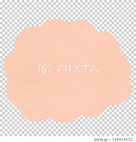 圓形雲框插畫素材粉色 130414172