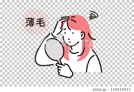 People Women suffering from thinning hair People Women suffering from thinning hair 130414431