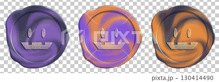 マーブルなシーリングスタンプおばけ柄セット 130414490