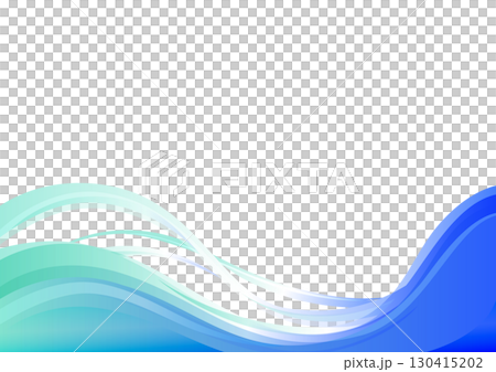 藍色和綠色的波浪圖案，波浪 130415202