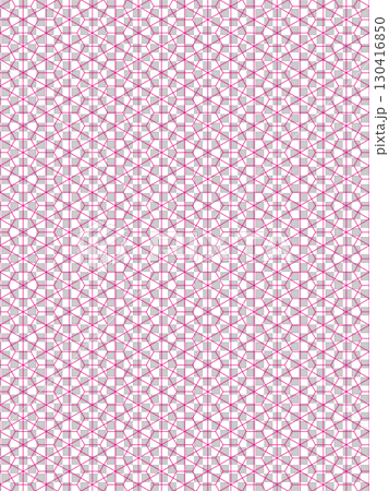 マゼンタ色の積石亀甲の背景 マゼンタ色の積石亀甲の背景 130416850